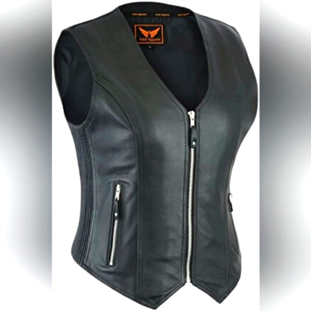 Womens Genuine  Leather  Vest